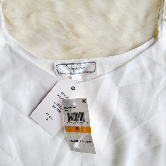 Hippie rose women's v- neck sleevless top, size S - Picture 3 of 3